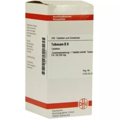 TABACUM D 6 tablet, 200 kos TABACUM D 6 tablet, 200 kos