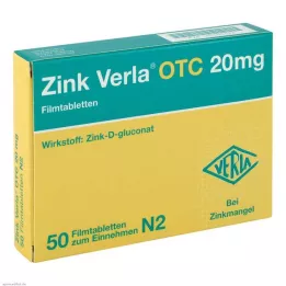 ZINK VERLA OTC 20 mg filmsko obložene tablete, 50 kom