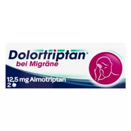 DOLORTRIPTAN za migreno filmsko obložene tablete, 2 kom