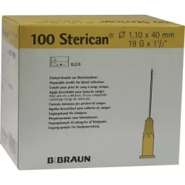 STERICAN Kanile 19 Gx1 1/2 1,1x40 mm, 100 kosov