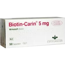 BIOTIN-CARIN 5 mg tablete, 50 kom