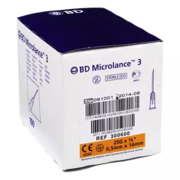 BD MICROLANCE Kanila 25 G 5/8 0,5x16 mm, 100 kos