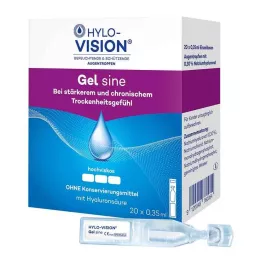 HYLO-VISION Enoodmerne pipete za sinusni gel, 20X0,35 ml