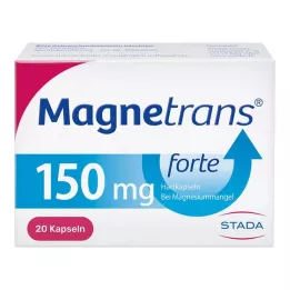 MAGNETRANS forte 150 mg trde kapsule, 20 kos