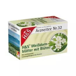 H&S Glogovi listi s cvetovi filter vrečka, 20X1,6 g