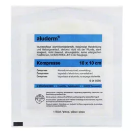 ALUDERM Obkladke 10x10 cm, 1 kos