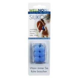 WELLNOISE Ušesni čepki modri pretisni omot, 3X2 kos