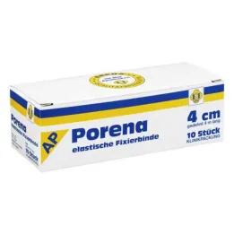Porena elastični gazni povoj 4cm brez violončela bel, 10 kosov