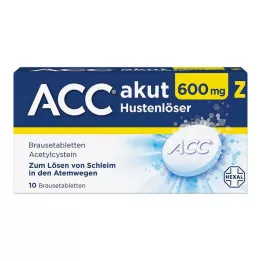 ACC akut 600 Z šumeče tablete proti kašlju, 10 kom