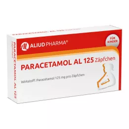 PARACETAMOL AL 125 svečk za dojenčke, 10 kos