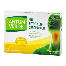 TANTUM VERDE 3 mg pastile z okusom limone, 20 kos