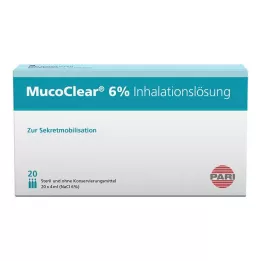 MUCOCLEAR 6% NaCl raztopina za inhaliranje, 20X4 ml