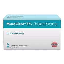 MUCOCLEAR 6% NaCl raztopina za inhaliranje, 60X4 ml