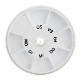 Podajalnik tablet Icron 7 predelkov transparent deck okrogel, 1 kos