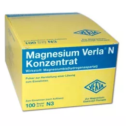 MAGNESIUM VERLA N koncentrat prašek za peroralno uporabo, 100 kos