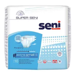 SUPER SENI Inkontinenčne hlače velikost XS, 10 kosov