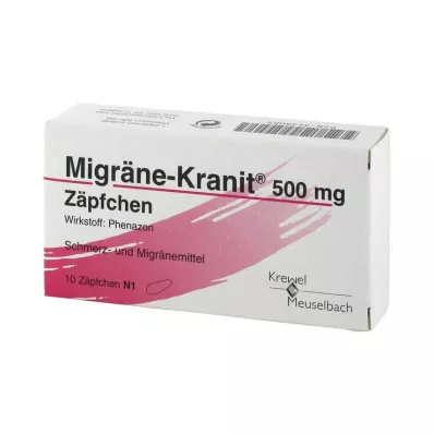 MIGRÄNE KRANIT 500 mg svečke, 10 kosov MIGRÄNE KRANIT 500 mg svečke, 10 kosov
