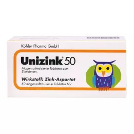 UNIZINK 50 gastrorezistentnih tablet, 50 kom
