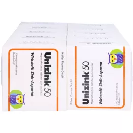 UNIZINK 50 gastrorezistentnih tablet, 10X100 kos