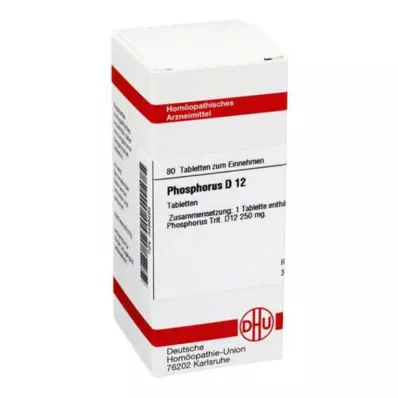 PHOSPHORUS D 12 tablet, 80 kos PHOSPHORUS D 12 tablet, 80 kos