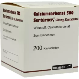 CALCIUMCARBONAT 500 žvečljivih tablet, 200 kosov