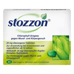 STOZZON Klorofil obložene tablete, 40 kos