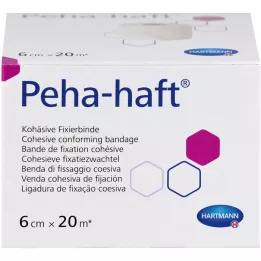 PEHA-HAFT Fiksni povoj brez lateksa 6 cmx20 m, 1 kos