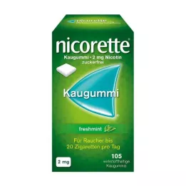 NICORETTE 2 mg žvečilni gumi freshmint, 105 kosov