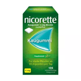 NICORETTE 4 mg žvečilni gumi freshmint, 105 kosov