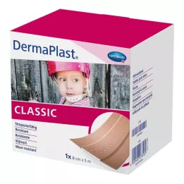 DERMAPLAST CLASSIC Obliž za rane 8 cmx5 m, 1 kos