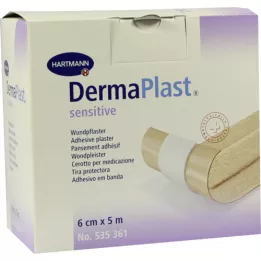 DERMAPLAST občutljiv omet 6 cmx5 m, 1 kos