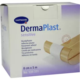 DERMAPLAST občutljiv omet 8 cmx5 m, 1 kos