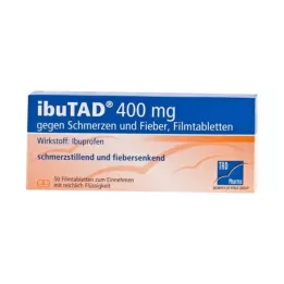 IBUTAD 400 mg proti bolečinam in povišani telesni temperaturi filmsko obložene tablete 50 kos