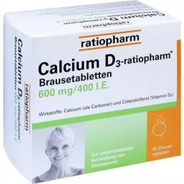 CALCIUM D3-ratiopharm šumeče tablete, 40 kos
