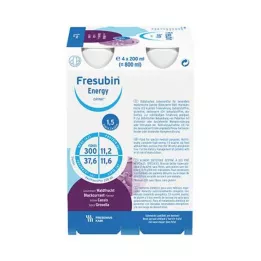 FRESUBIN ENERGY DRINK Steklenica za pitje gozdnih sadežev, 4X200 ml