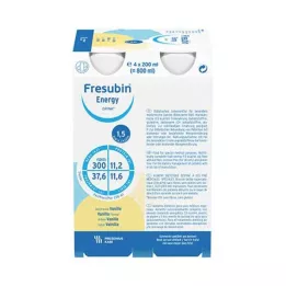 FRESUBIN ENERGY DRINK Steklenička za pitje Vanilla, 4X200 ml