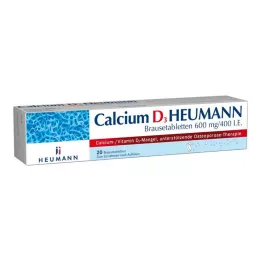 CALCIUM D3 Heumann šumeče tablete 600 mg/400 ie, 20 kos
