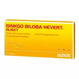 GINKGO BILOBA HEVERT Ampule za injiciranje, 10 kos