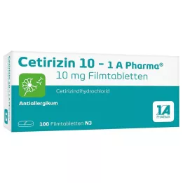 CETIRIZIN 10-1A Pharma filmsko obložene tablete, 100 kos