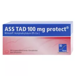 ASS TAD 100 mg protect gastrorezistentne filmsko obložene tablete, 100 kos