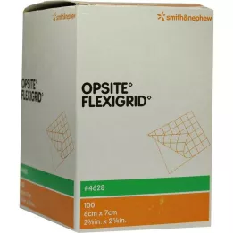 OPSITE Flexigrid transp. obloga za rane 6x7 cm sterilna, 100 kom