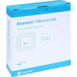 Penasta obloga Biatain Silicone Lite 7,5x7,5 cm, 10 kos