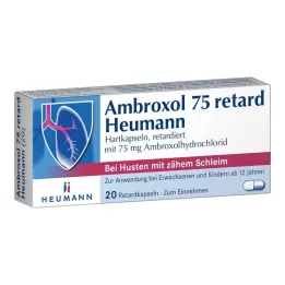 AMBROXOL 75 kapsul Heumann retard, 20 kos
