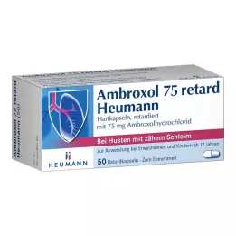AMBROXOL 75 kapsul Heumann retard, 50 kos