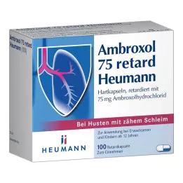 AMBROXOL 75 kapsul Heumann retard, 100 kos