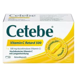 CETEBE Vitamin C kapsule s podaljšanim sproščanjem 500 mg, 30 kos