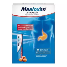 MAALOXAN 25 mVal tekočine, 20X10 ml