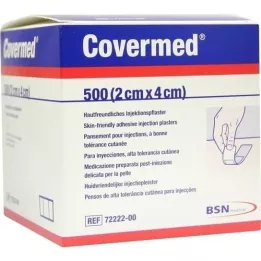 COVERMED Injekcijski obliži 2x4 cm, 500 kos
