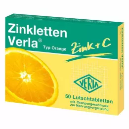 ZINKLETTEN Verla Orange pastile, 50 kos