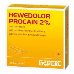 HEWEDOLOR Prokain 2% ampule, 10 kos